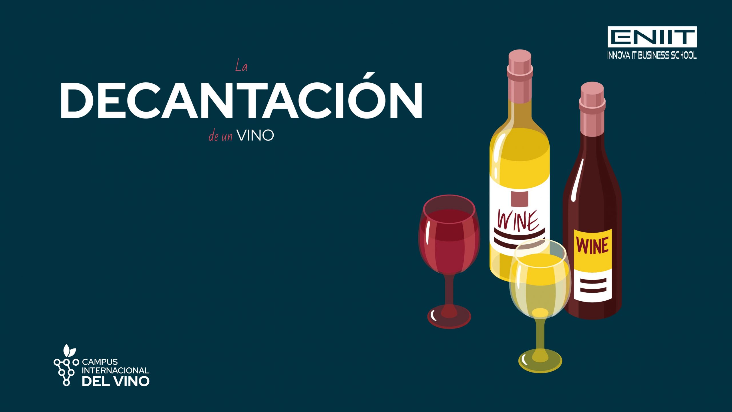 La decantación de un vino